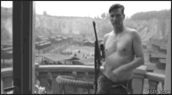 Снайпер в кровати