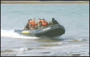 Вывалились на берег