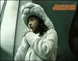 Японка с шапкой