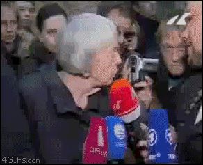 Ударил в прямом репортаже
