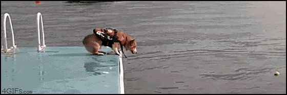 Прикольно поджимает ноги