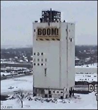 Неудачный снос здания