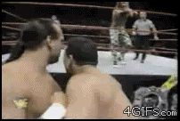 Неудачный трюк в wwe