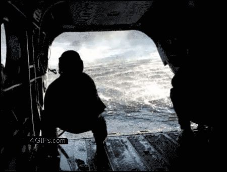 Прибытие в вертолёт