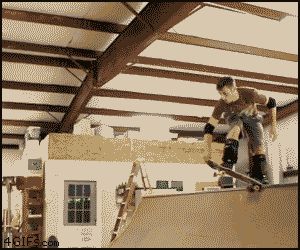 Хороший трюк в скейтпарке