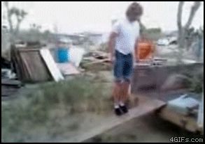 Падение при раскачивании