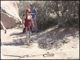 Не смогла перепрыгнуть