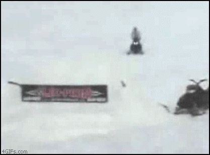 Недолёт на снегокате
