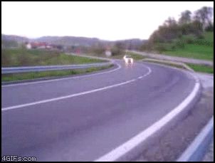 Занос на обычной дороге