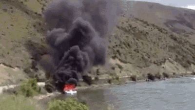 Крутой способ погасить пожар