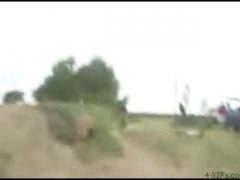 Проехался на животе