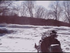 Снегокат уехал без хозяина