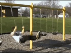 Кувырок на качелях