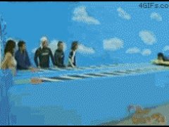 Японское шоу со скольжением