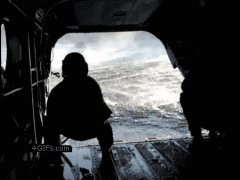 Прибытие в вертолёт