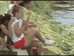 Водоросли прямо в лицо