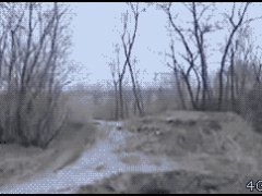 Русский необычный трюк в лесу