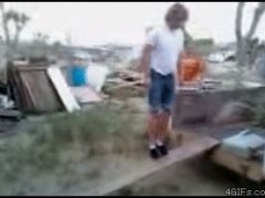 Падение при раскачивании