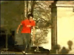 Удачное приземление на скейт
