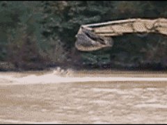 Экстрим на экскаваторе