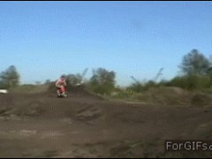 Мотоцикл улетел без водителя