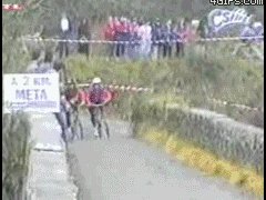 Выбросил велосипедиста