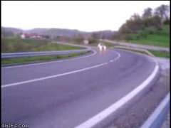Занос на обычной дороге