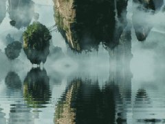 Воздушные камни над водой