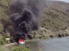 Крутой способ погасить пожар