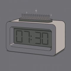Эффектный будильник