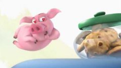 Хрюшка и печенье на холодильнике