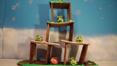 Торт в форме игры Angry Birds